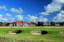 The open 18th green